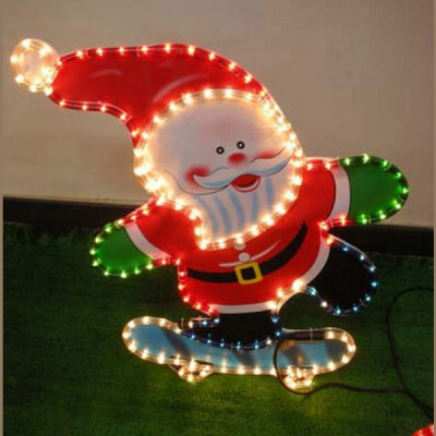 Фигура  led "Дед Мороз на скутере" Новогодние товары/Китай