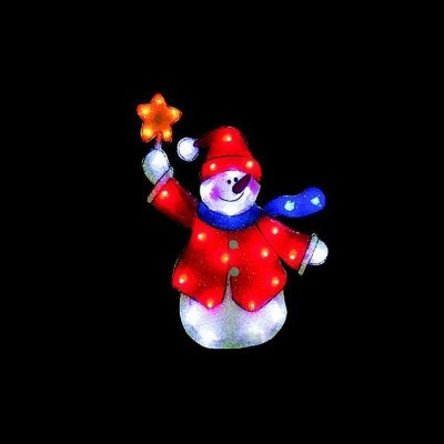 Фигура  led , Снеговик со звездой Новогодние товары/Китай