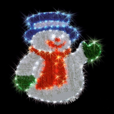 Фигура  led "Снеговик в шляпе" Новогодние товары/Китай